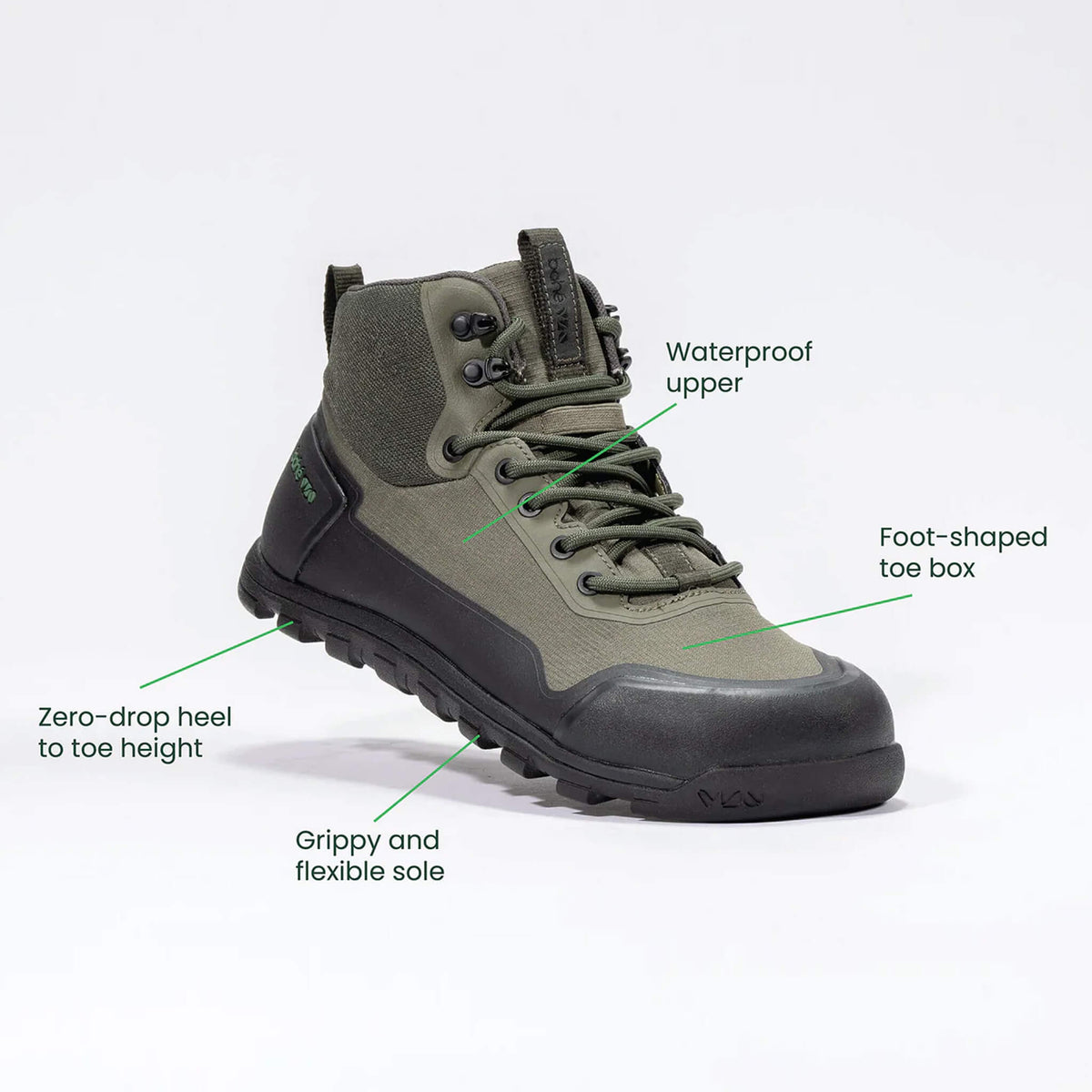 Rediscover Grounding Barefoot Hiking Boot (Men's) - Forest