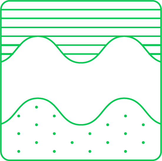 Graphic indicating bahé shoes have a multi-terrain grip