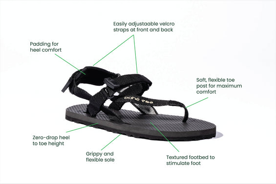 Respire Grounding Barefoot Sandal (Women's) - Eclipse (old)