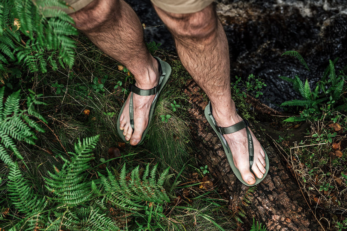 Respire Grounding Barefoot Sandal (Men's) - Olive (old)