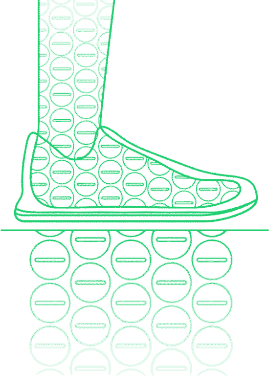 Grounding shoes allow electron flow