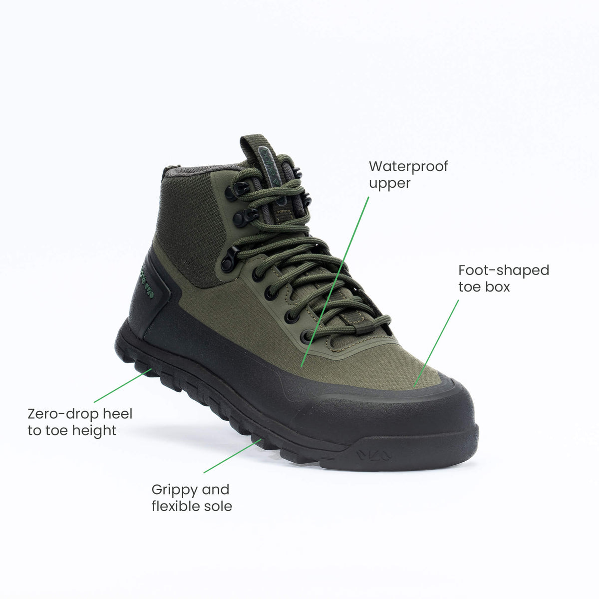 Rediscover Adapt Grounding Barefoot Hiking Boot (Men's) - Forest