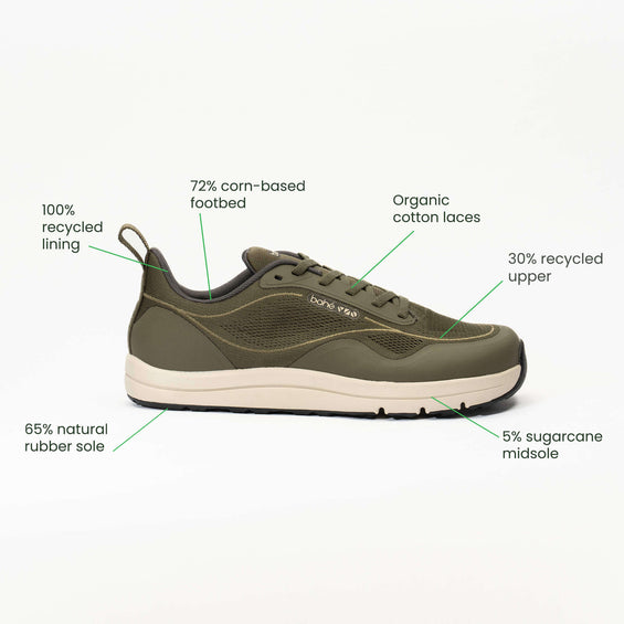 Revive Endurance Grounding Barefoot Shoe (Men's) - Forest