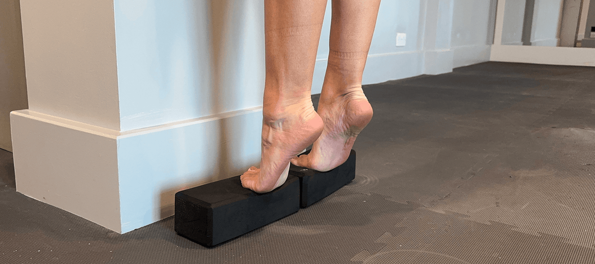 Calf raise exercise for plantar fasciitis