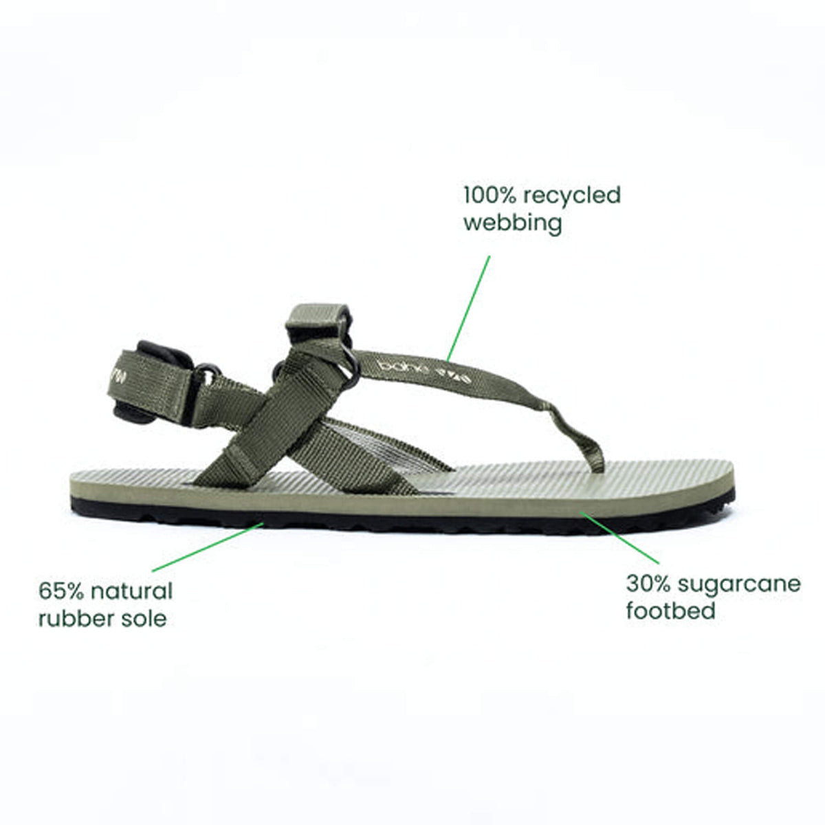Respire Grounding Barefoot Sandal (Women's) - Olive