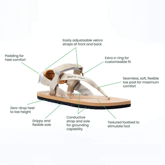 Respire Grounding Barefoot Sandal (Men's) - Stone