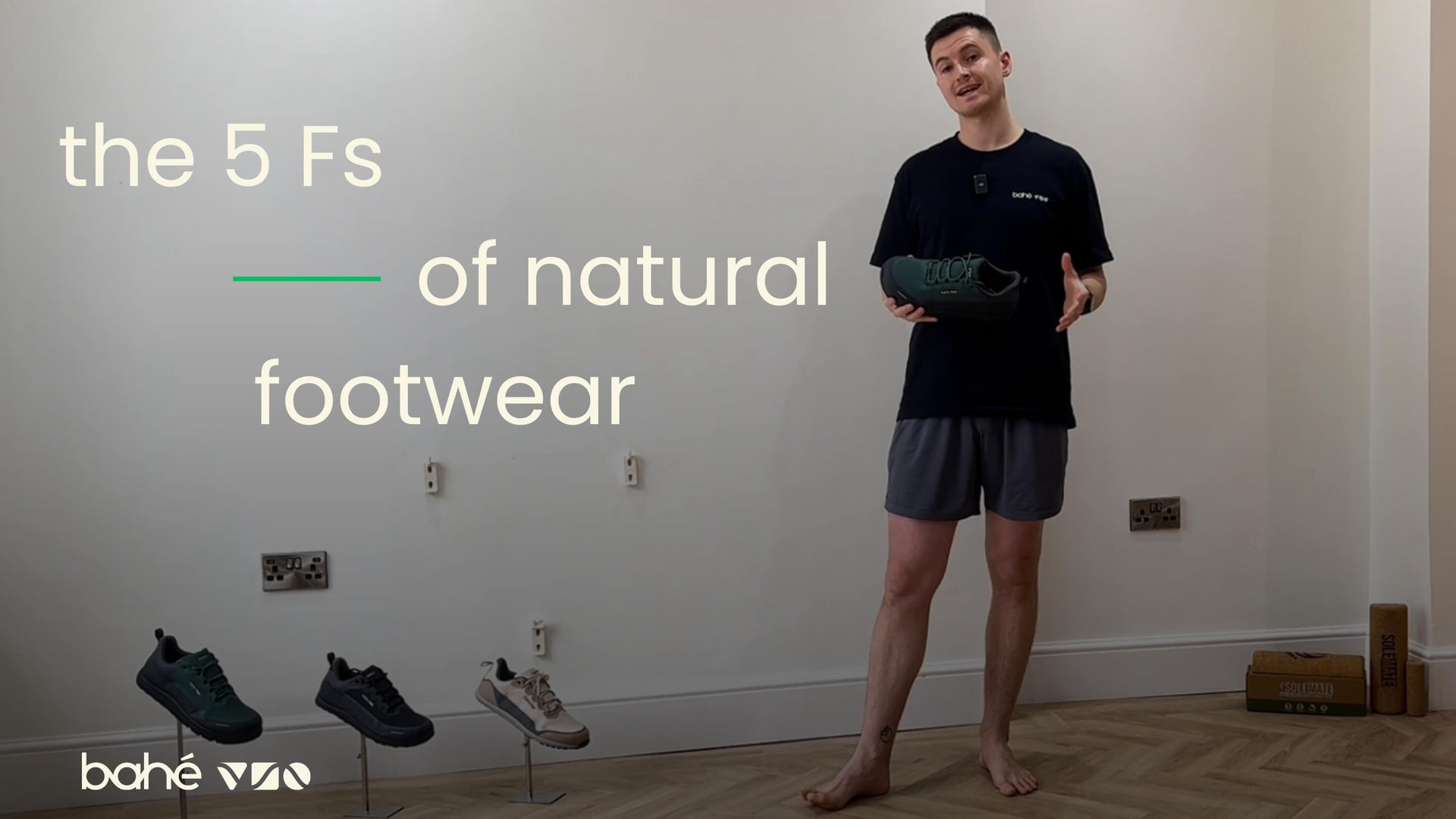 Load video: Charlie, Bahé's Head Of Movement talks about the key features of barefoot shoes