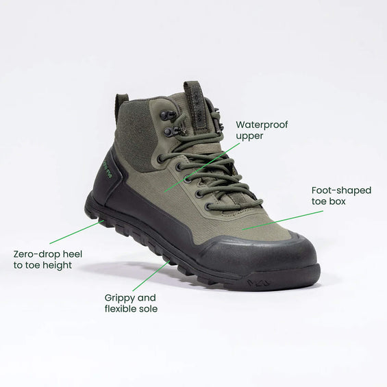 Rediscover Grounding Barefoot Hiking Boot (Men's) - Forest