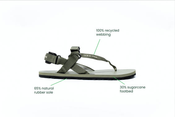 Respire Grounding Barefoot Sandal (Men's) - Olive