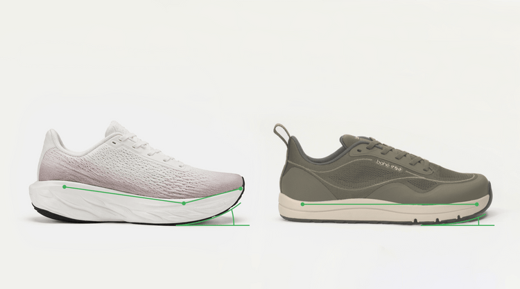 Bahé barefoot-style shoes without toe spring