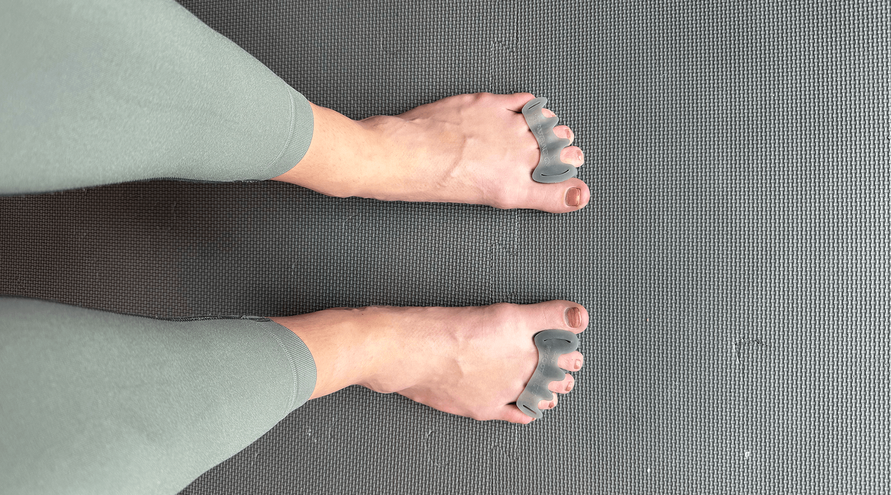 Feet with toe spacers