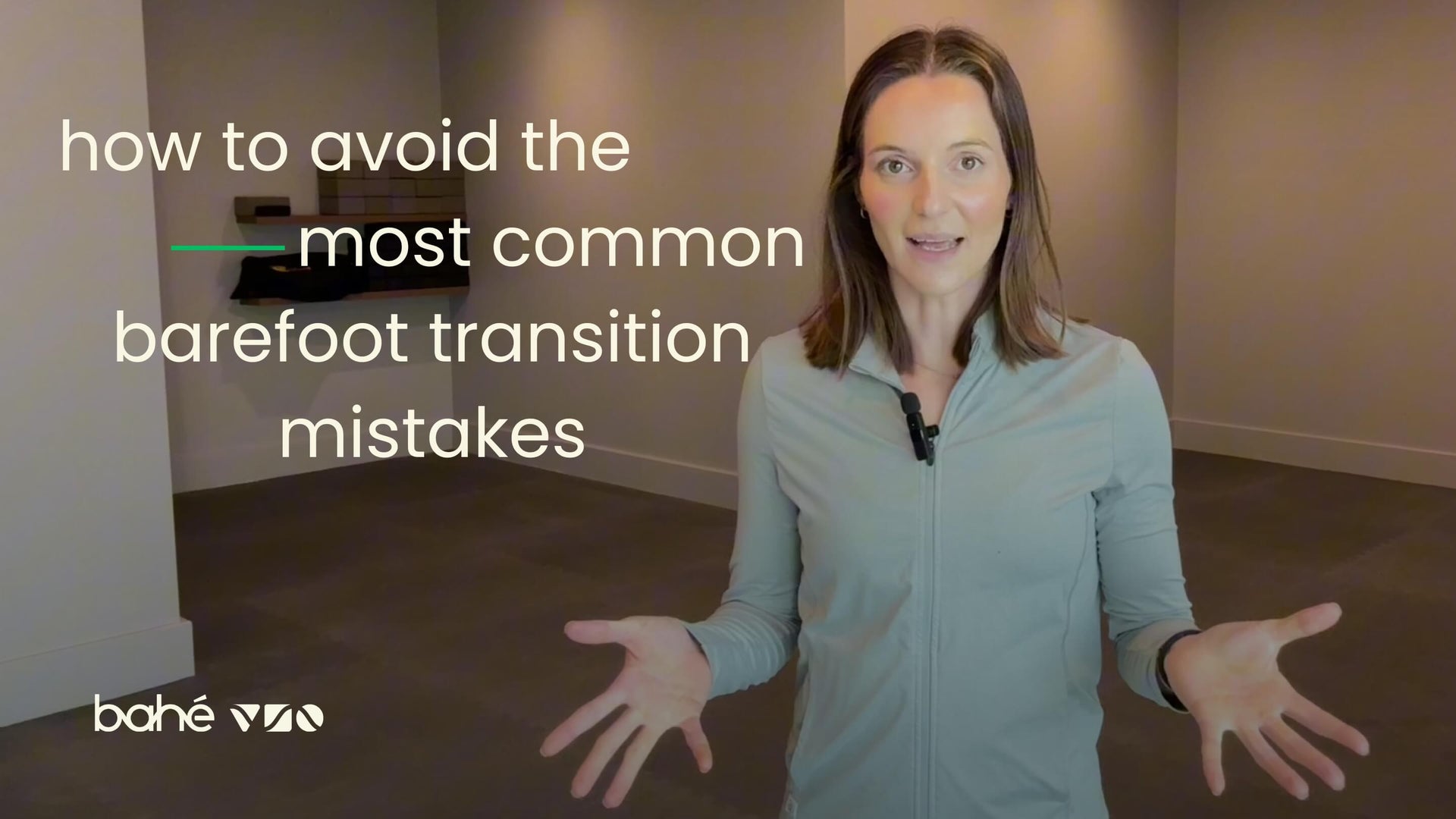 Load video: Bahé Head Physio Lauren talks through common barefoot transition mistakes and fixes