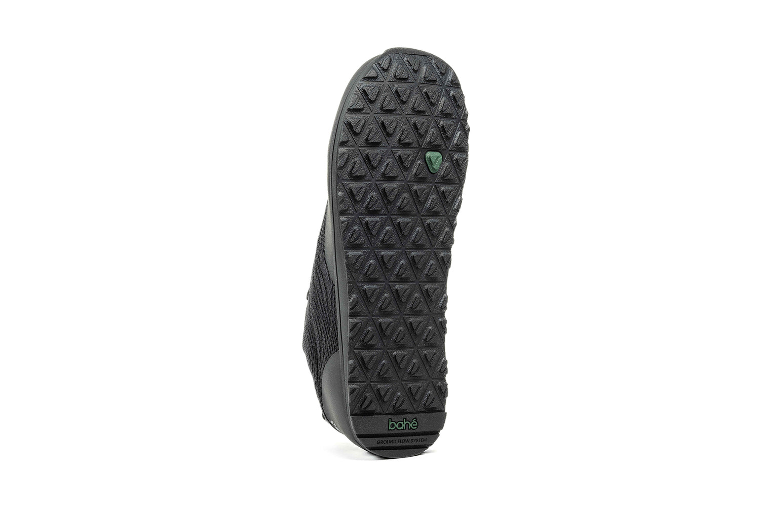 Outsole of Bahé Revive barefoot style grounding shoes in Eclipse (black)