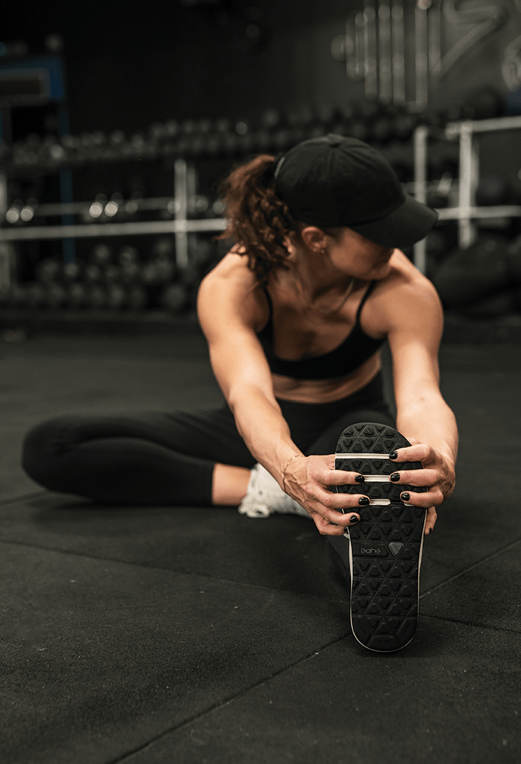 Woman stretching 