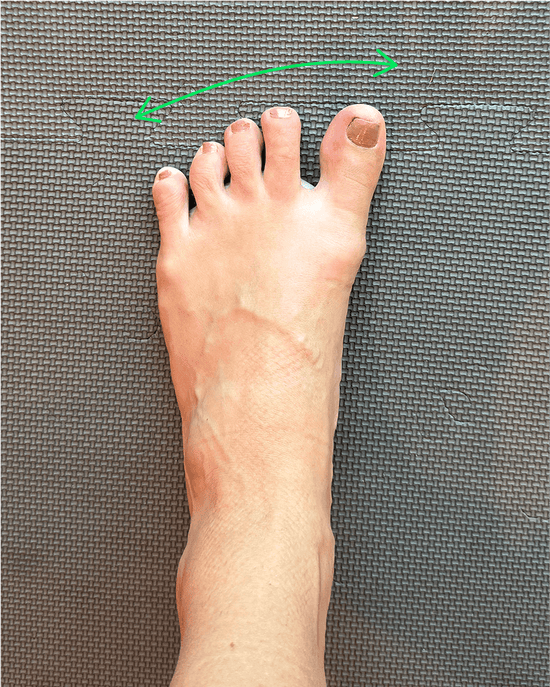 Toe splay test
