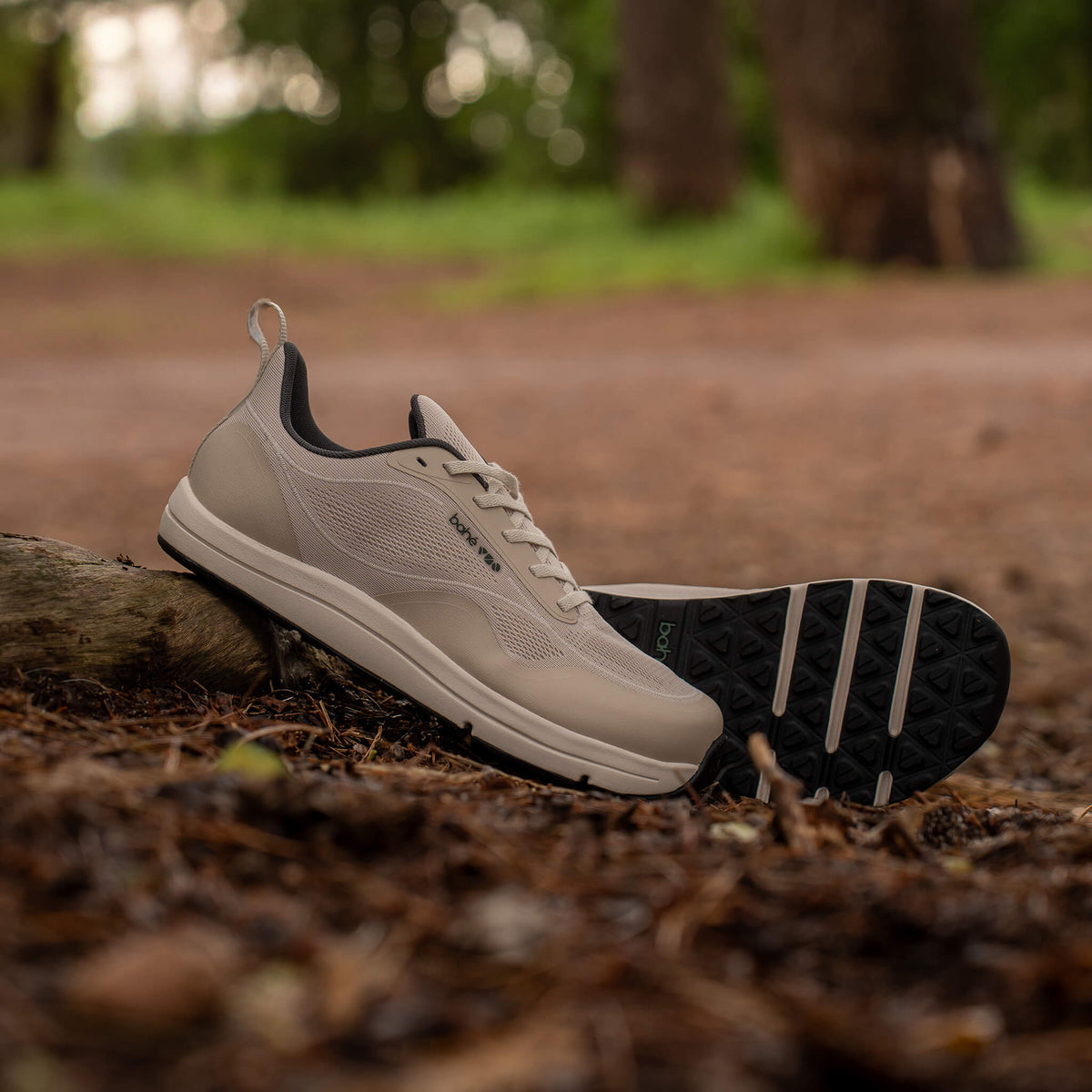 Women's Grounding Barefoot Running Shoes in Stone | Bahé Revive Endurance