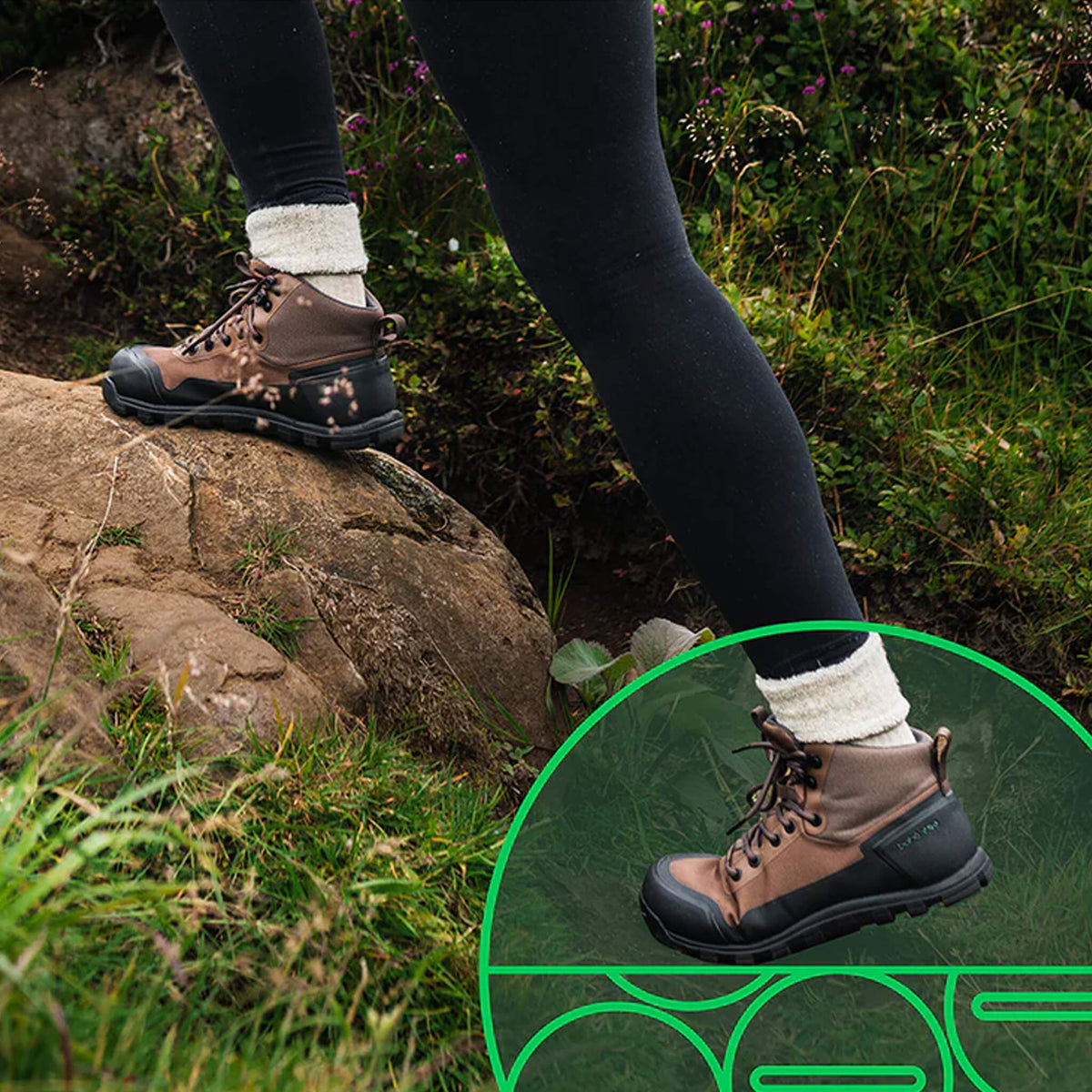 Rediscover Grounding Barefoot Hiking Boot (Women's) - Eclipse